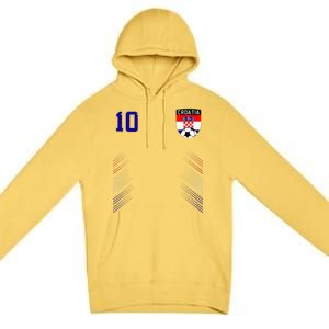 Croatia Soccer Croatian Football Retro 10 Jersey Premium Pullover Hoodie