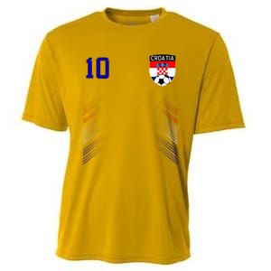 Croatia Soccer Croatian Football Retro 10 Jersey Cooling Performance Crew T-Shirt