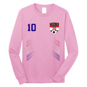 Croatia Soccer Croatian Football Retro 10 Jersey Long Sleeve Shirt