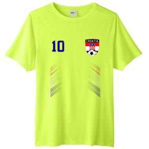 Croatia Soccer Croatian Football Retro 10 Jersey Tall Fusion ChromaSoft Performance T-Shirt