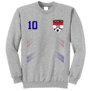 Croatia Soccer Croatian Football Retro 10 Jersey Sweatshirt