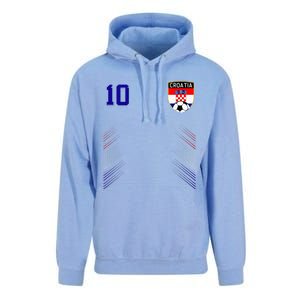 Croatia Soccer Croatian Football Retro 10 Jersey Unisex Surf Hoodie