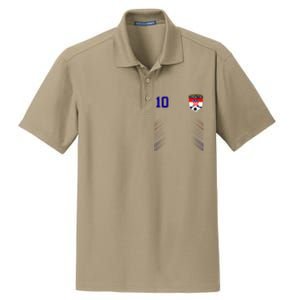 Croatia Soccer Croatian Football Retro 10 Jersey Dry Zone Grid Polo