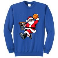 Christmas Santa Claus Dunking A Basketball Xmas Great Gift Sweatshirt