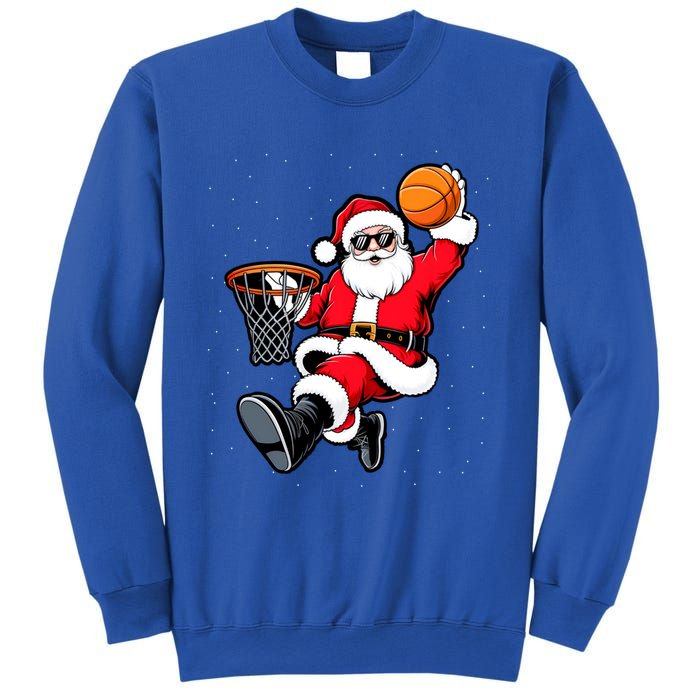 Christmas Santa Claus Dunking A Basketball Xmas Great Gift Sweatshirt