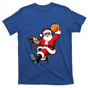 Christmas Santa Claus Dunking A Basketball Xmas Great Gift T-Shirt