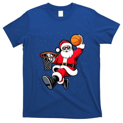 Christmas Santa Claus Dunking A Basketball Xmas Great Gift T-Shirt