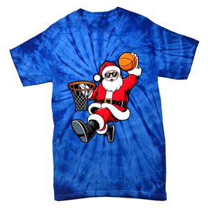 Christmas Santa Claus Dunking A Basketball Xmas Great Gift Tie-Dye T-Shirt