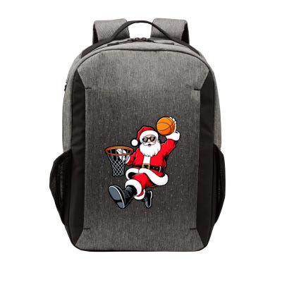 Christmas Santa Claus Dunking A Basketball Xmas Great Gift Vector Backpack