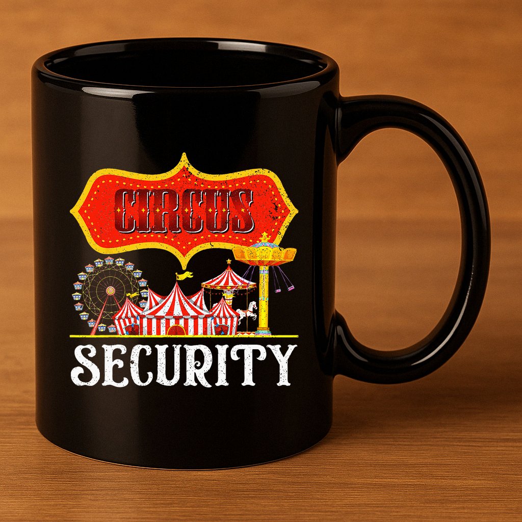 Circus Security Carnival Costume Carny Event Staff Circus 11oz C Handle Ceramic Mug