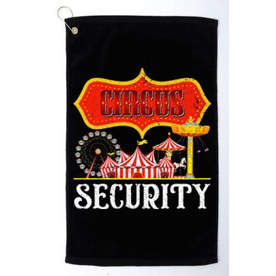 Circus Security Carnival Costume Carny Event Staff Circus Platinum Collection Golf Towel