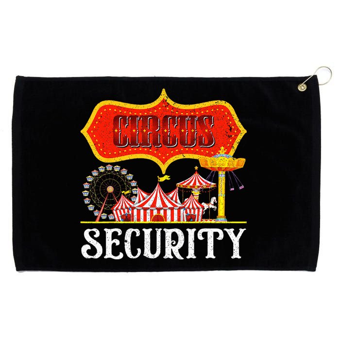 Circus Security Carnival Costume Carny Event Staff Circus Grommeted Golf Towel