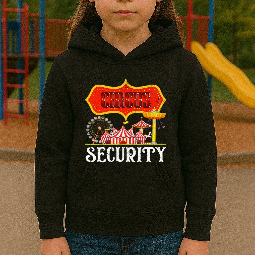 Circus Security Carnival Costume Carny Event Staff Circus Kids Hoodie