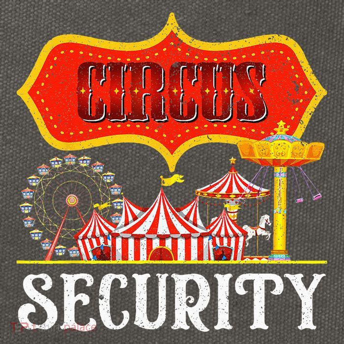 Circus Security Carnival Costume Carny Event Staff Circus Cotton Canvas Backpack