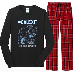 California Secession Calexit Bear Republic Long Sleeve Pajama Set