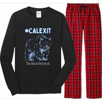 California Secession Calexit Bear Republic Long Sleeve Pajama Set