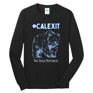 California Secession Calexit Bear Republic Tall Long Sleeve T-Shirt