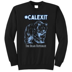 California Secession Calexit Bear Republic Tall Sweatshirt