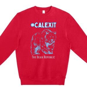 California Secession Calexit Bear Republic Premium Crewneck Sweatshirt