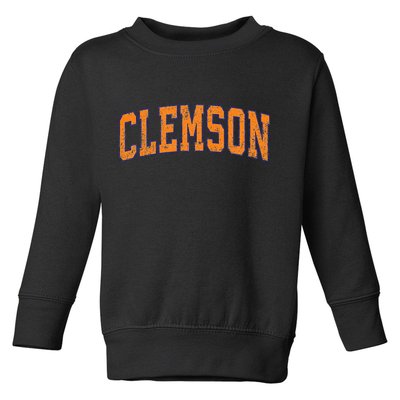Clemson South Carolina Sc Vintage Toddler Sweatshirt