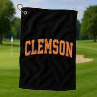Clemson South Carolina Sc Vintage Golf Towel