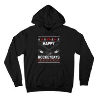 Christmas Santa Claus Player Ice Hockey Funny Hoodie