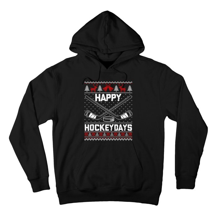 Christmas Santa Claus Player Ice Hockey Funny Hoodie