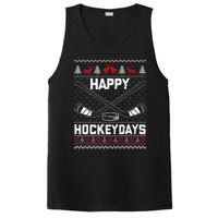 Christmas Santa Claus Player Ice Hockey Funny PosiCharge Competitor Tank