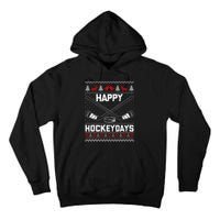 Christmas Santa Claus Player Ice Hockey Funny Tall Hoodie