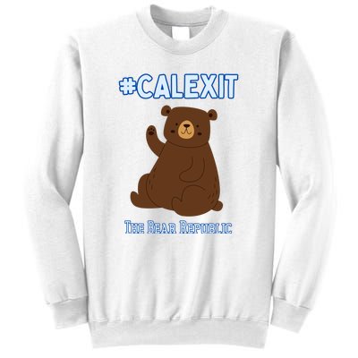 California Secession Calexit Bear Republic Sweatshirt