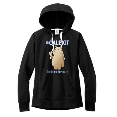 California Secession Calexit Bear Republic Women's Fleece Hoodie