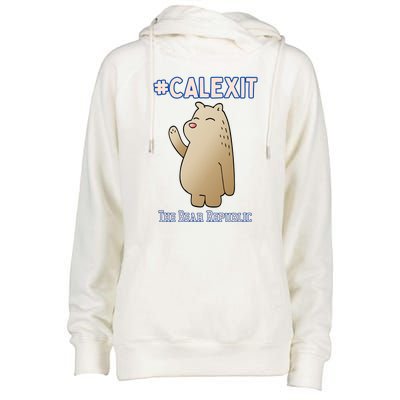 California Secession Calexit Bear Republic Womens Funnel Neck Pullover Hood