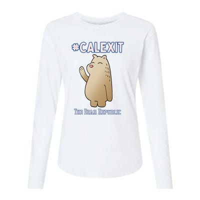 California Secession Calexit Bear Republic Womens Cotton Relaxed Long Sleeve T-Shirt