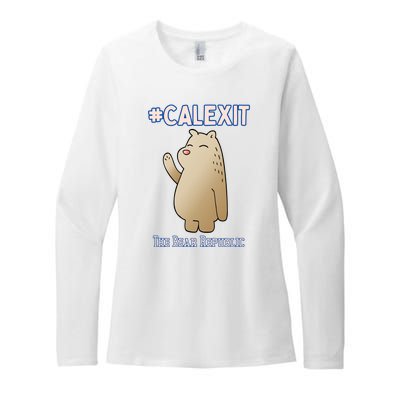 California Secession Calexit Bear Republic Womens CVC Long Sleeve Shirt