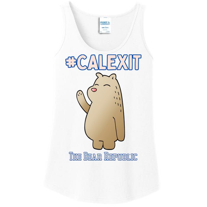 California Secession Calexit Bear Republic Ladies Essential Tank