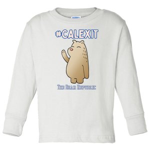 California Secession Calexit Bear Republic Toddler Long Sleeve Shirt