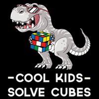 Cool Solve Cubes Funny Speedcubing Dinosaur Math Lover Cool Gift Drawstring Bag