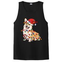 Corgi Santa Christmas Lights Xmas Dog Lover Merry Corgmas PosiCharge Competitor Tank