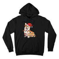 Corgi Santa Christmas Lights Xmas Dog Lover Merry Corgmas Tall Hoodie