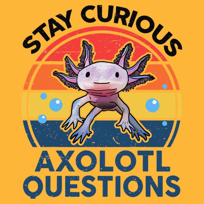 Cute Stay Curious Axolotl Questions Axolotl  Pom Pom 12in Knit Beanie