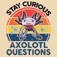 Cute Stay Curious Axolotl Questions Axolotl  Drawstring Bag