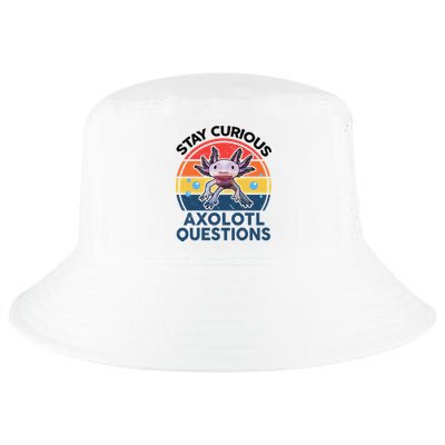 Cute Stay Curious Axolotl Questions Axolotl  Cool Comfort Performance Bucket Hat