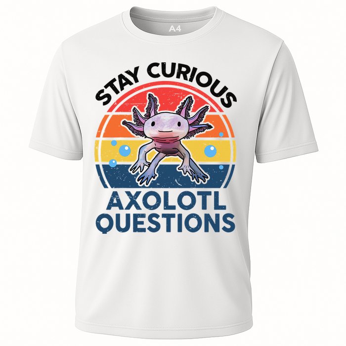 Cute Stay Curious Axolotl Questions Axolotl  Performance Shirt