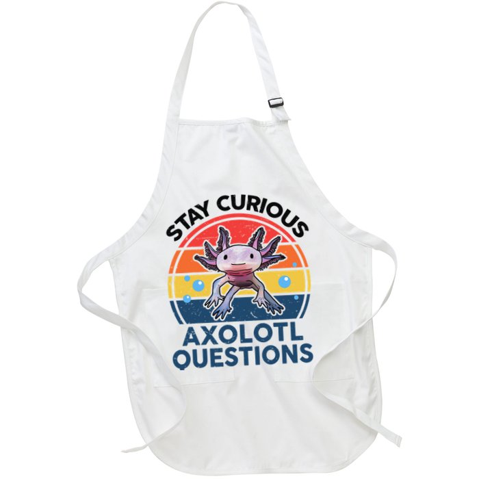 Cute Stay Curious Axolotl Questions Axolotl  Apron