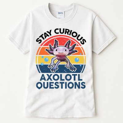Cute Stay Curious Axolotl Questions Axolotl  Tall T-Shirt
