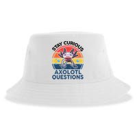 Cute Stay Curious Axolotl Questions Axolotl  Sustainable Bucket Hat
