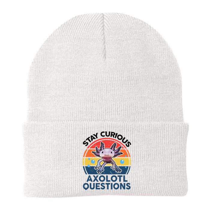 Cute Stay Curious Axolotl Questions Axolotl  Beanie