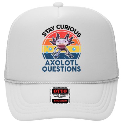 Cute Stay Curious Axolotl Questions Axolotl  Trucker Hat