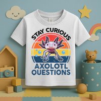 Cute Stay Curious Axolotl Questions Axolotl  Toddler T-Shirt