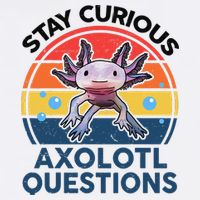 Cute Stay Curious Axolotl Questions Axolotl  Toddler T-Shirt